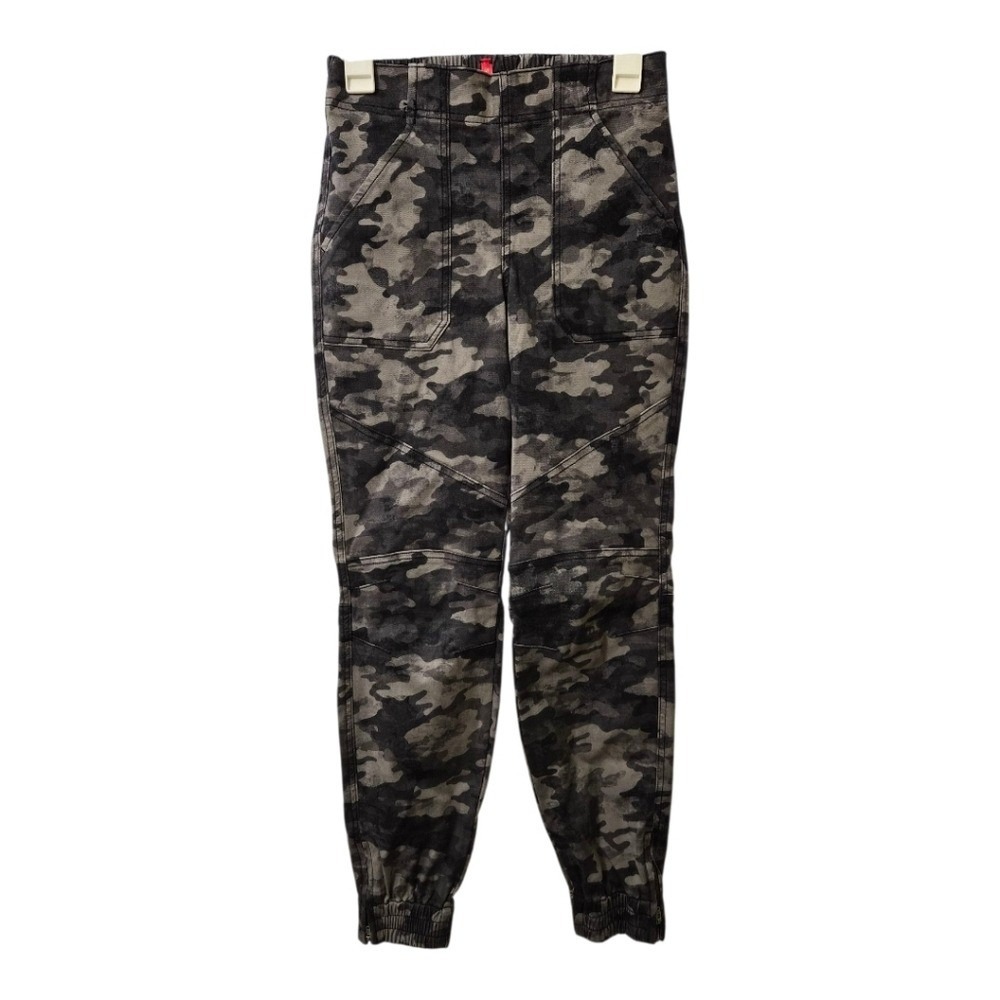 Spanx Camo Ankle Jogger Pants Women's Size Small Pull-On Elastic Waist
